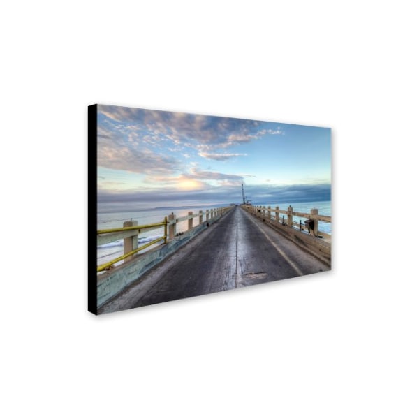 Chris Moyer 'Carpinteria Pier View I' Canvas Art,16x24